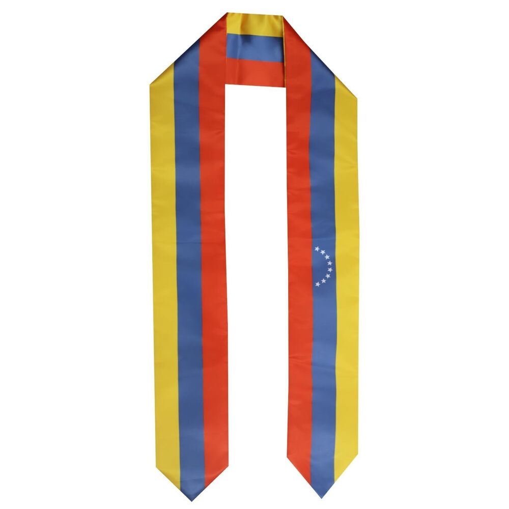 4900 Venezuela Flag Graduation Stole Sash for Study Aboard International